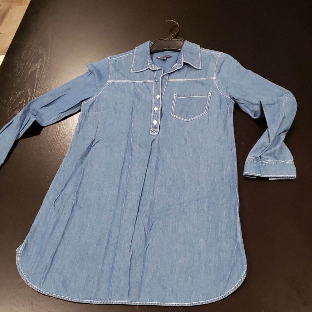 GAP light denim dress S